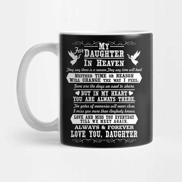 In Loving Memory of Daughter, Daughter in Heaven by The Printee Co